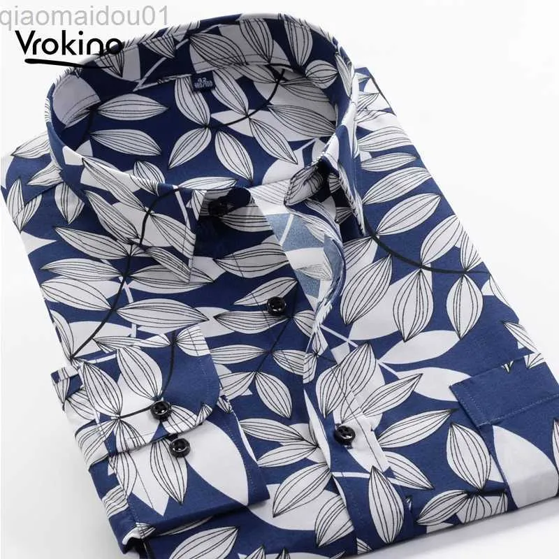 Men's Casual Shirts 24 Color Options Plus Large Size 2021Spring and Summer New Products Men's Casual Classic Print Shirt Fat and Thin Can Wear L230721