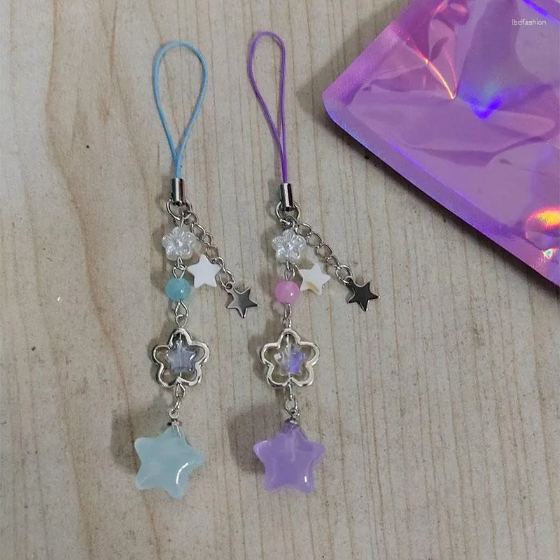 キーチェーンCyber​​runge Phonecharm Stars Cyber​​core Y2K Grunge Fairy Keychain