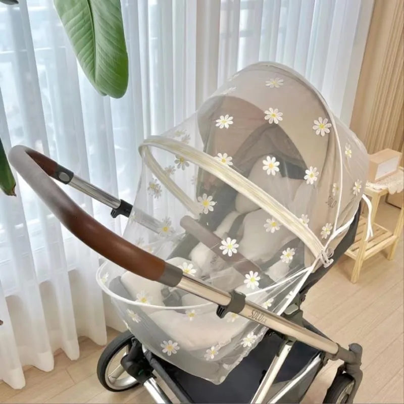Acessórios para carrinho de bebê Rede Mosquiteira de Verão Carrinho de Bebê Carrinho de Bebê Mosquiteiro Protetor de Insetos Rede Segura para Bebês Malha de Proteção Acessórios para Carrinhos 230720