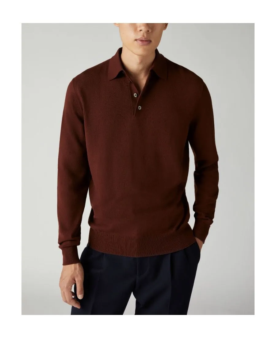 Pulls pour hommes Polos d'affaires chemise décontractée à manches longues pull en cheveux de chameau Loro Piano pull