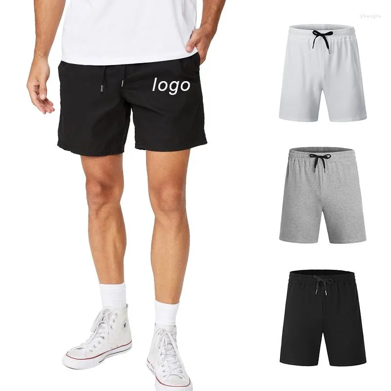 Shorts pour hommes Sweat imprimé personnalisé pour hommes Fitness Gym Running Workout 50% Coton Polyester Casual Mid 10000