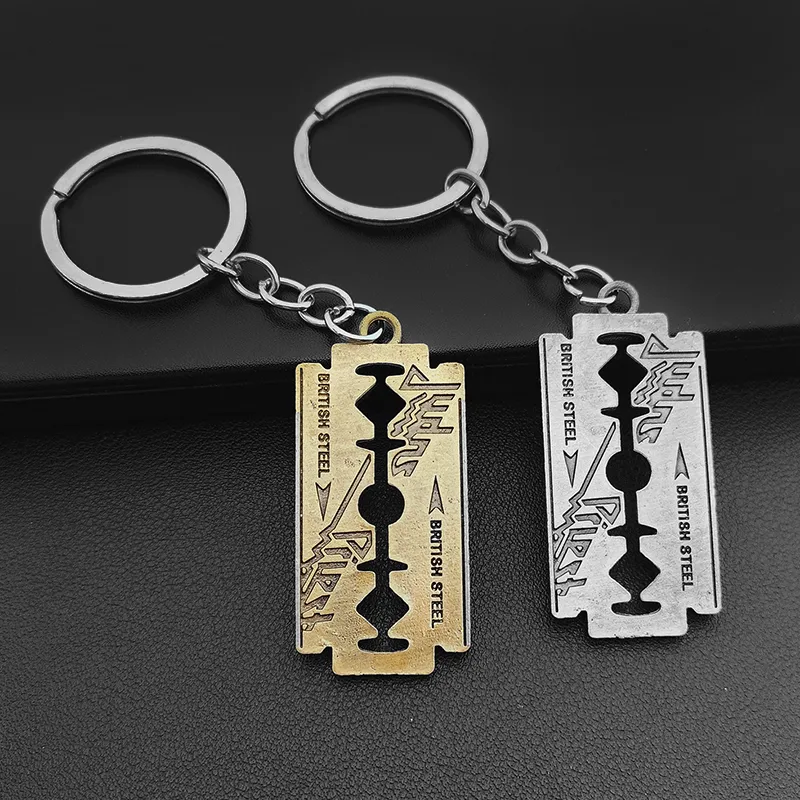 Edgy Razor Blade Keychain for Men - Cool Keychains for Guys