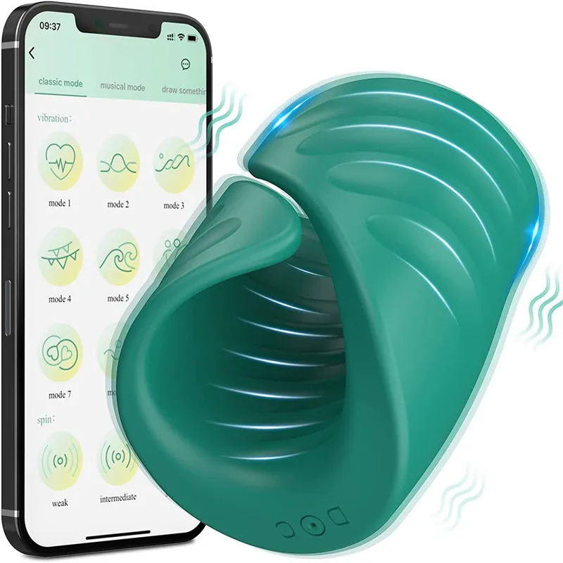 Manlig onani cup app control 9 lägen penis massage vibrator sex leksaker för män vuxna produkter laddningsbara