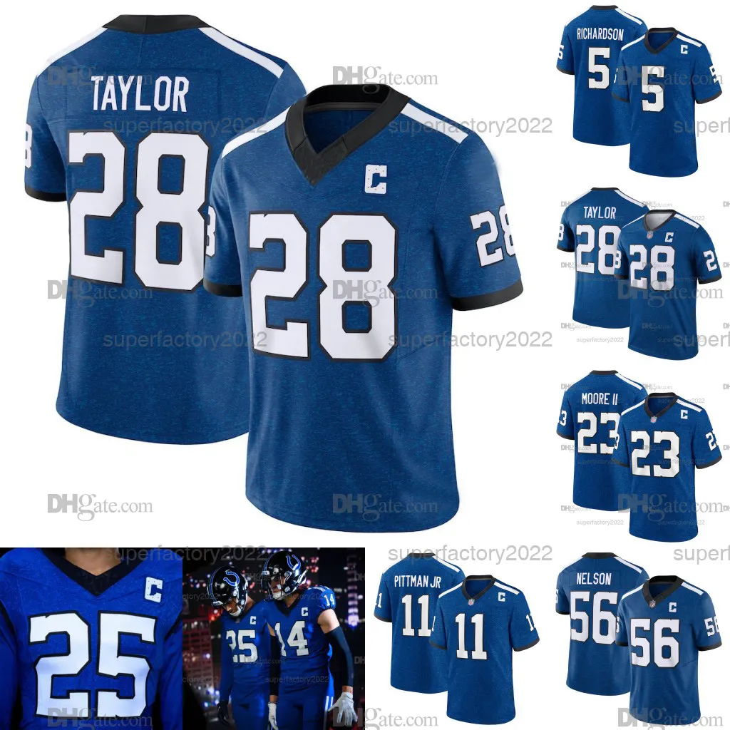 Nike Indianapolis Colts No53 Darius Leonard Royal Blue Men's Stitched NFL Limited Rush Jersey
