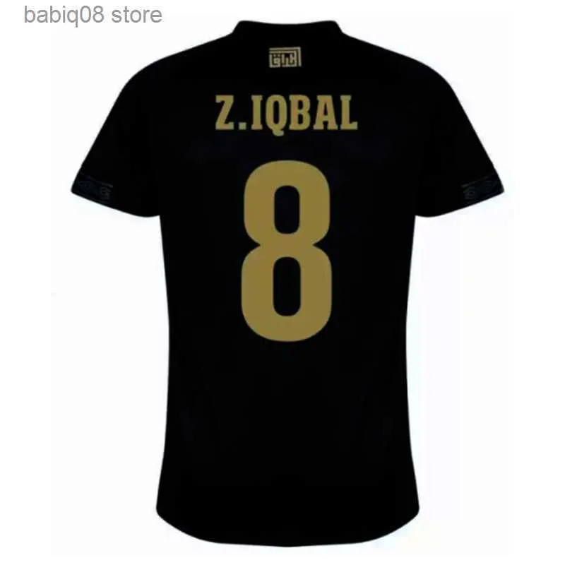 Fans toppar tees 2021 2022 Irak National Team Mens Soccer Jerseys Home Black Football Shirts Kort ärm Vuxna uniformer T230720