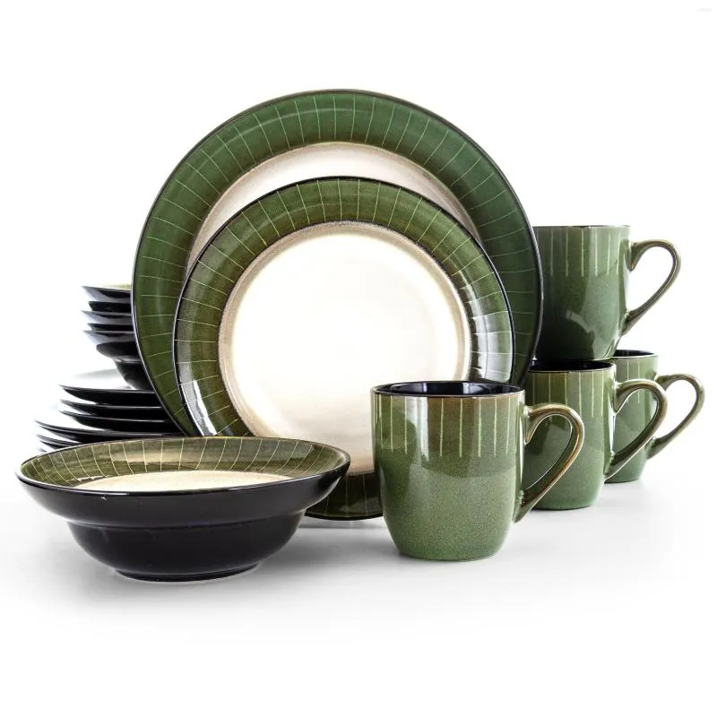 Plates Grand Jade 16 Piece Dinnerware Set