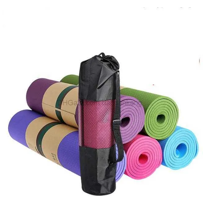 7030cm borsa da yoga portatile tracolla regolabile yoga pilates mat borse borsa di stoccaggio fitness in nylon borsa da trasporto portatile zaino nero spedizione dhl