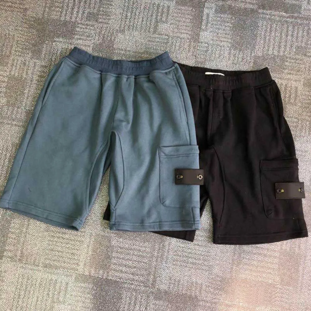 Summer Men's Stones Island Shorts Joggers Pants for Men Mężczyzna spodnie Solidny czarny niebieska bawełniana marka Projektant Luksusowy Nowy ruch 625ess