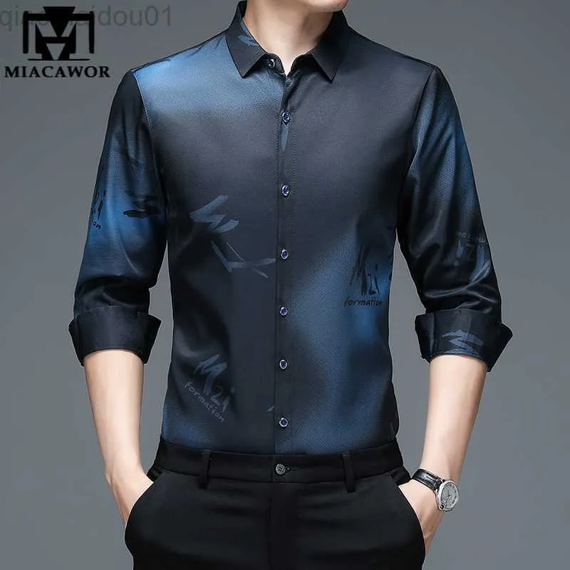 Mens Casual Shirts New Fashion Tie Dye Shirts Men Long Sleeve Casual Shirt Slim Fit Chemise Homme Camisa Masculina Vintage Clothes C792 L230721 From 6 9 DHgate