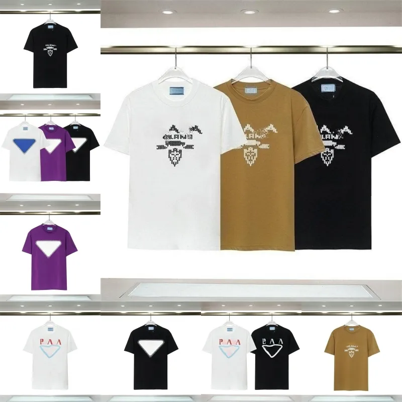 Mens Designer T-shirts T-shirt blanc Vêtements d'été Casual Fashion Loose Letter Short T-shirt shirts