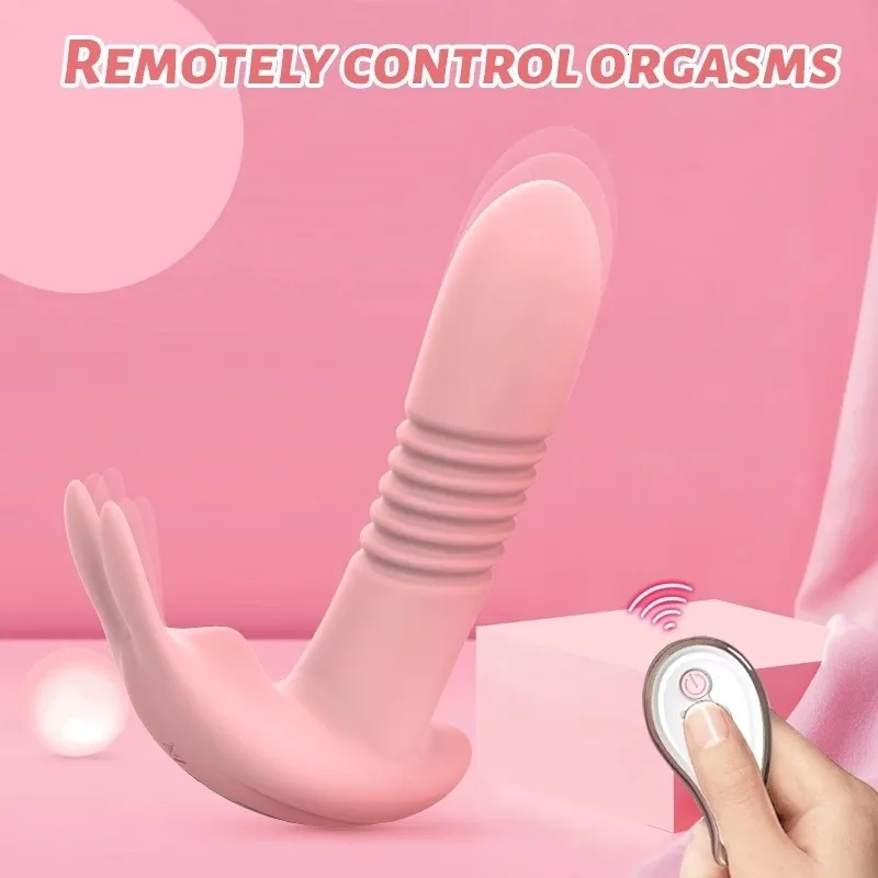 Vibromasseurs Gode vibrateur pour jouets sexuels anaux féminins rétractable rotatif massage du point G stimulation clitoridienne_voghion.com
