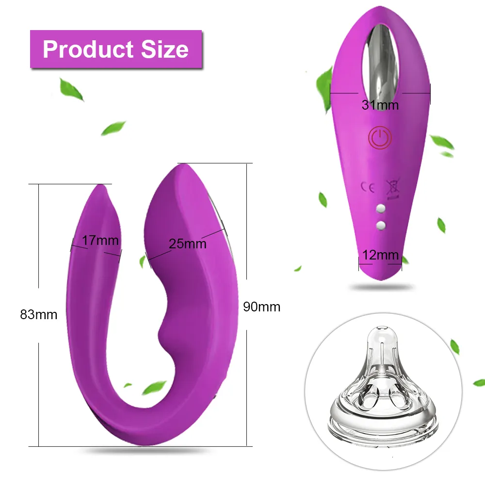 Vibrador sem fios com comando para ponto g e clítoris_voghion.com