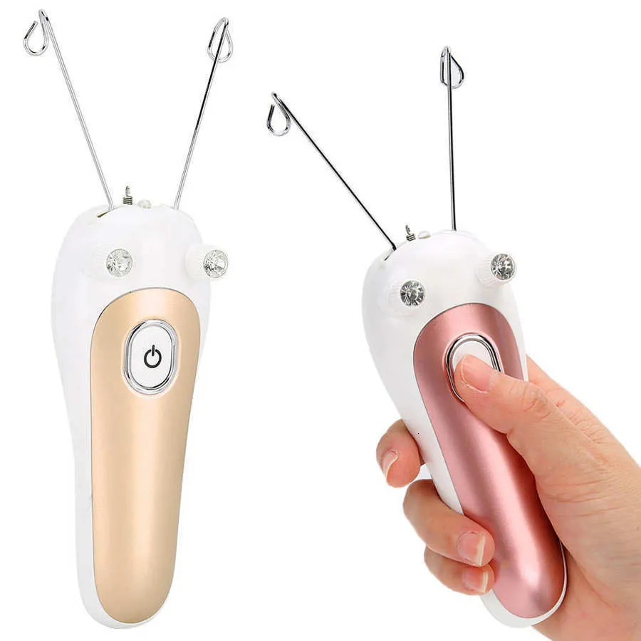 Thread Shaver Electric Facial Threading Epilator For Women Body Hair Removal And Face ...