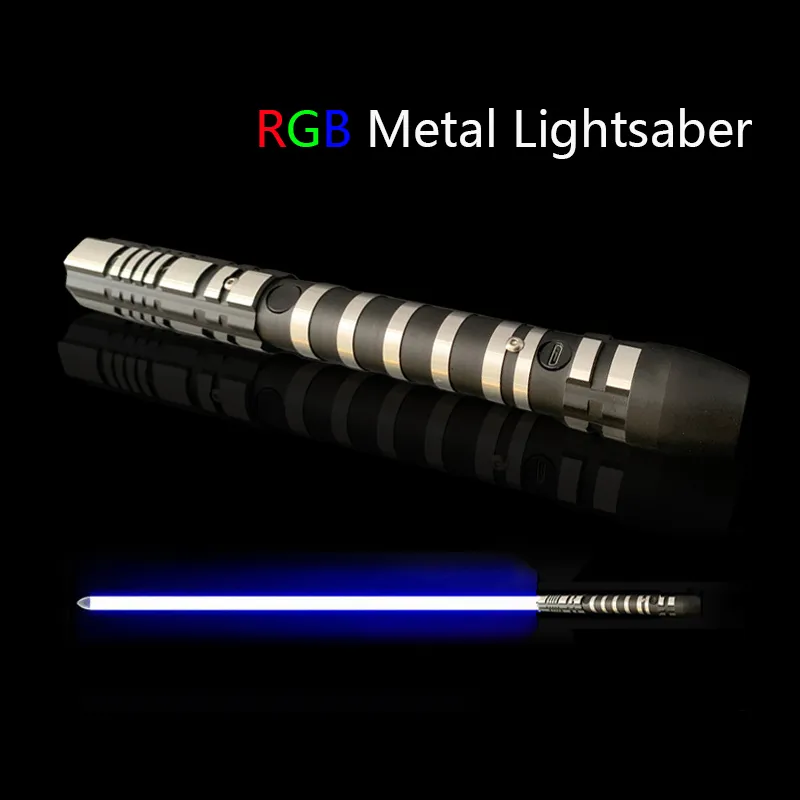 LED-Lichtstäbe ANTOY Phantom Laser Lichtschwert Ghost Premium Schwert Metallgriff 16 Farbwechsel-Stabrohr für Heavy Dueling Force FX Lichtschwert 230720