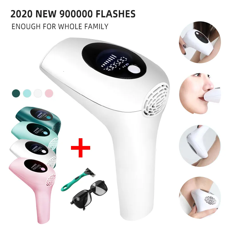 Epilatör 900000 Flaş IPL Lazer Depilator Profesyonel Kalıcı LCD Lazer Epilasyon Poepilator Kadınlar Ağrısız Saç Çıkma Makinesi 230720