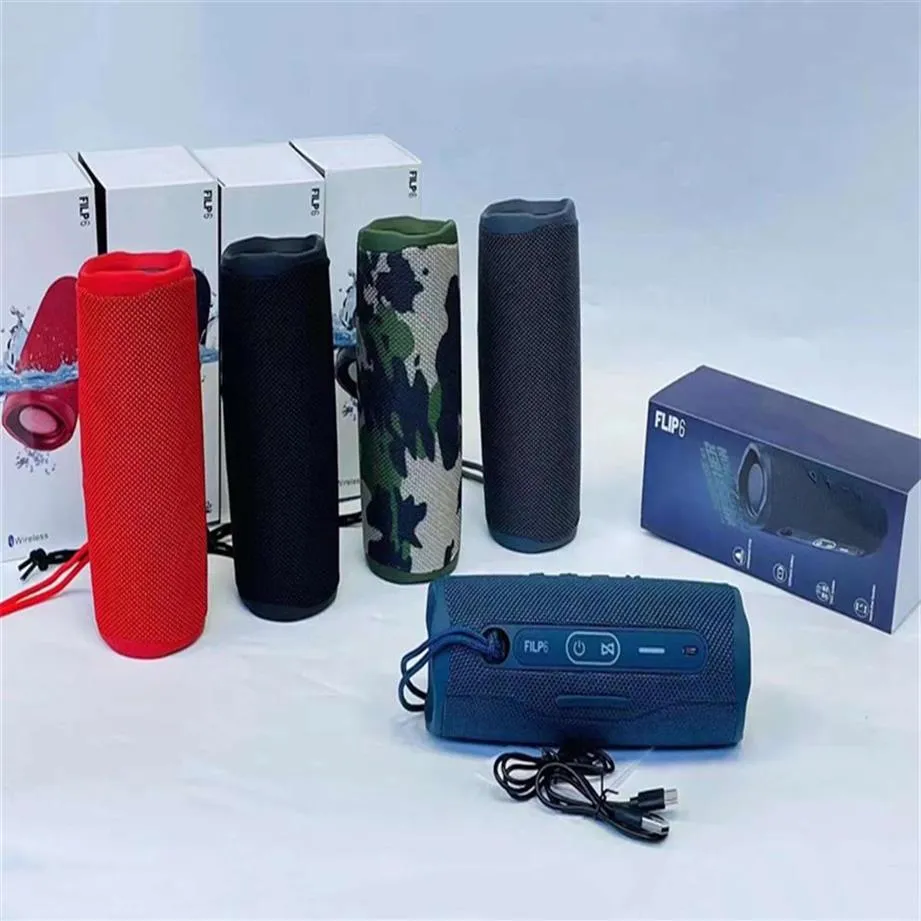 Flip 6 Bluetooth speaker portable mini wireless outdoor compatible speakers branded Y11183204r287w