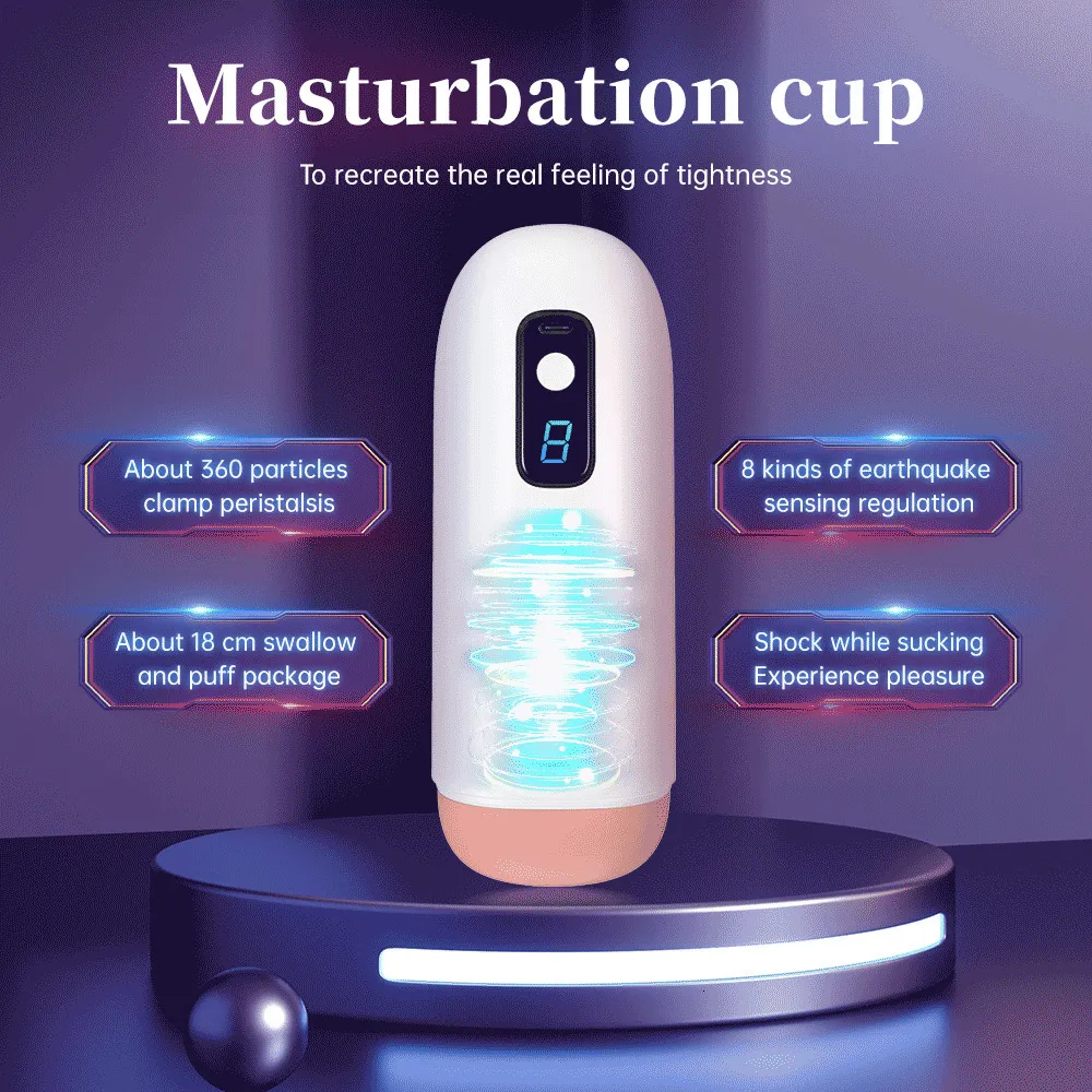 Masturbators Home>Product Center>Fully automatic male masturbator>Strong vibration digital oral sex hine 23072_voghion.com