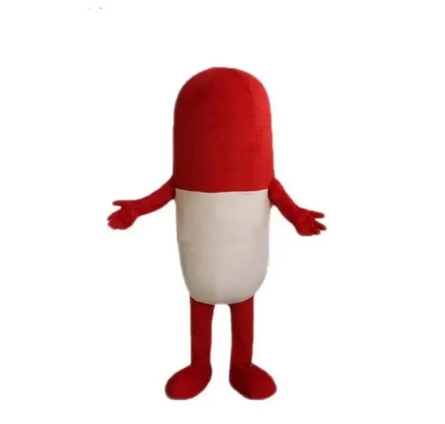 Hot Red Pill Mascot Capsule Costume Fancy Party Dress Halloween DressParty Ad Dress