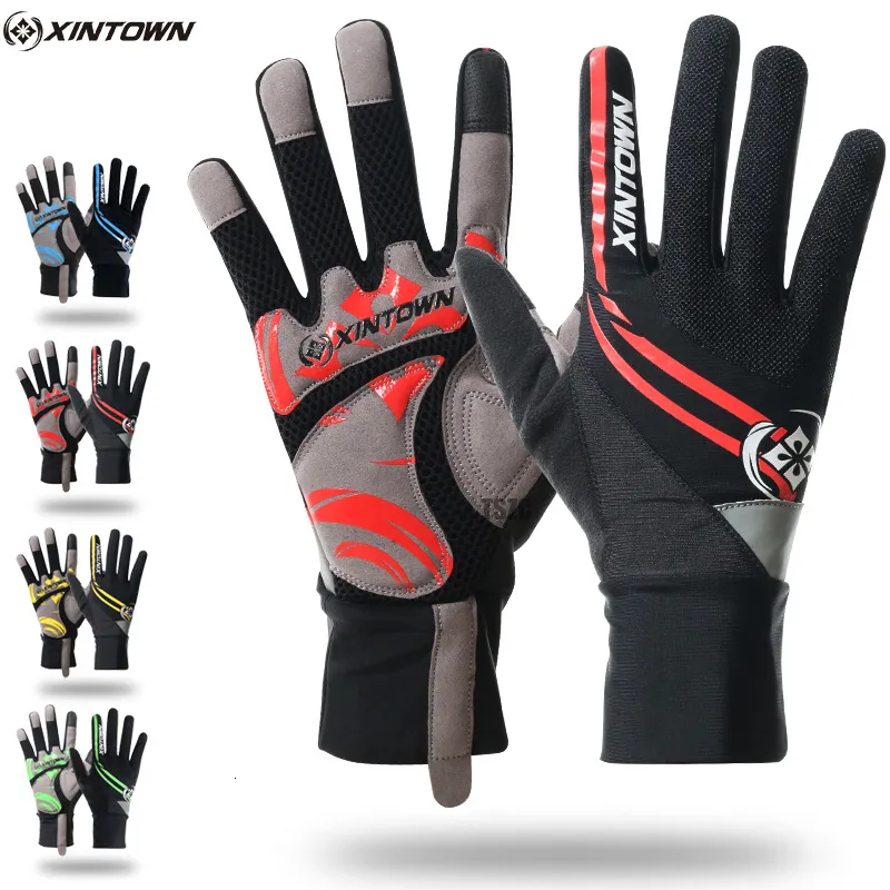 Spor Eldivenleri Erkek Kadınlar Bisiklet Uzun Tam Parmak Bisiklet Sıcak Luvas Bisiklet Guanti Uomo Touchscreen Guantes Ciclismo Gants Elliven 230721