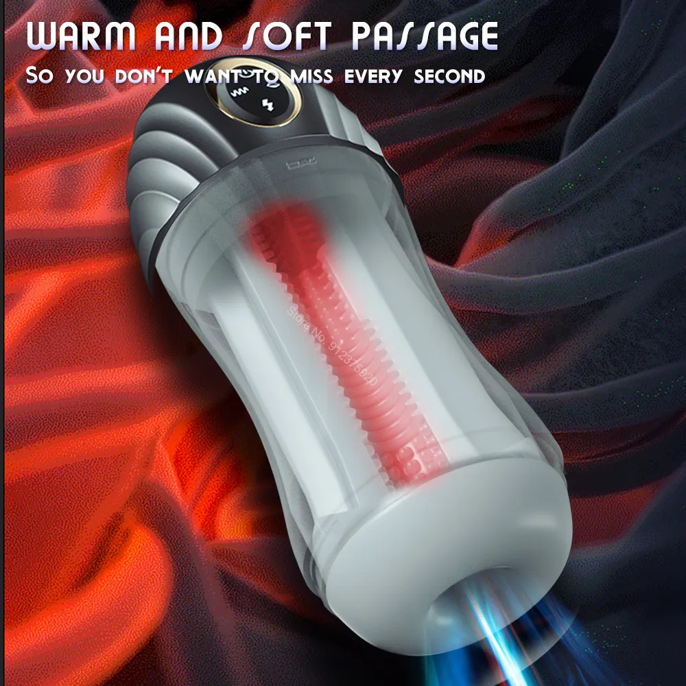 Masturbators Male Toy Automatic Masturbation Cup Used for Deep Throat l Sucking Oral and_voghion.com
