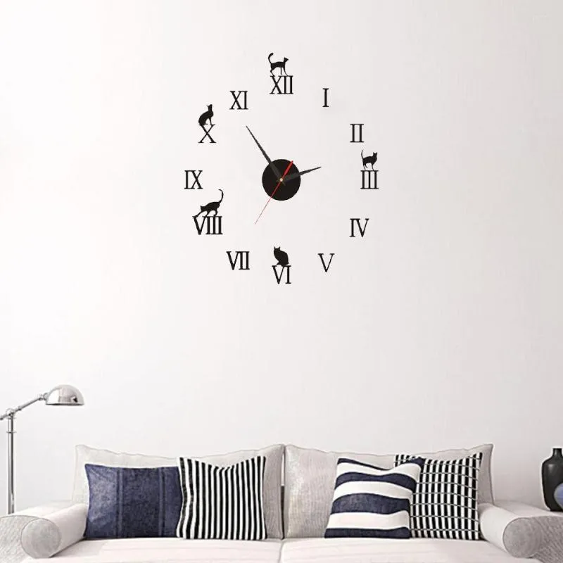 Horloges murales Horloge Suspendue Décor DIY Prop Décoratif Pendentif Décalque