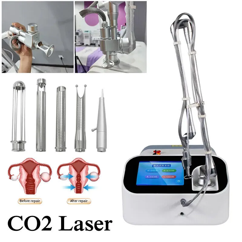 Q Switched CO2 Fraktionell laser Vaginal åtstramning Skin Resurfacing Machine Scar Stretch Marks Borttagning Fraktionerad CO2 -laser