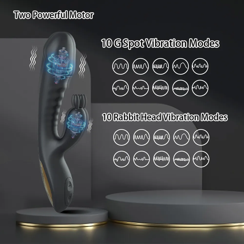 Vibratoren Rabbit-Vibrator für Frauen, leistungsstarker G-Punkt-Klitoris-Stimulator für Frauen, 230720_voghion.com