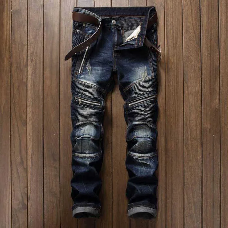 2019 Hot Sale Dropshipping Casual Men Jeans Slim Fit Hip Hop Denim Men