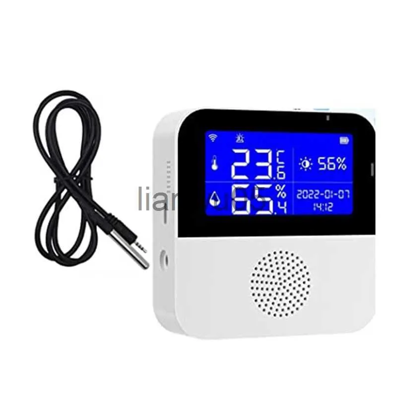 WiFi Temperature Sensor with External Probe,For Tuya Temperature Humidity Monitor, Size: Large