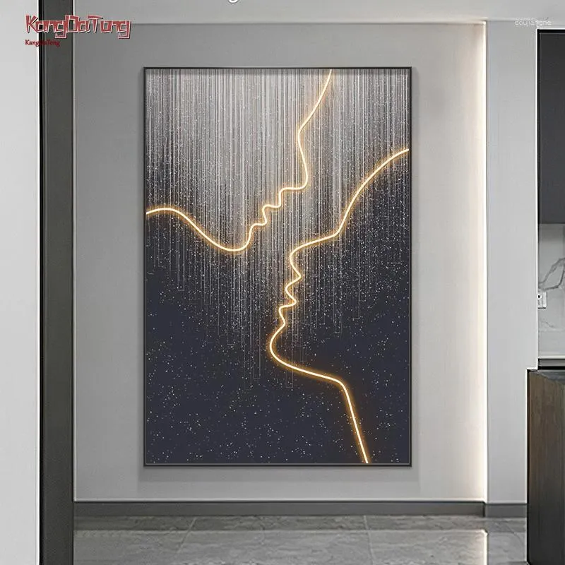 Lampa ścienna współczesna sztuka abstrakcyjna malarstwo wnętrza LED odpowiednie do tła salonu korytarza wystrój domu stałe