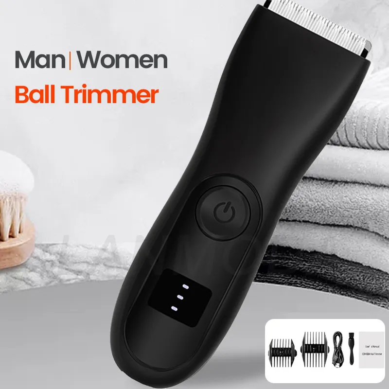 Hair Trimmer Body Hair Trimmer for Men Balls Women Lady Shaver Hair Removal Bikini Trimmer Groin Body Shaver Groomer Quiet 230720