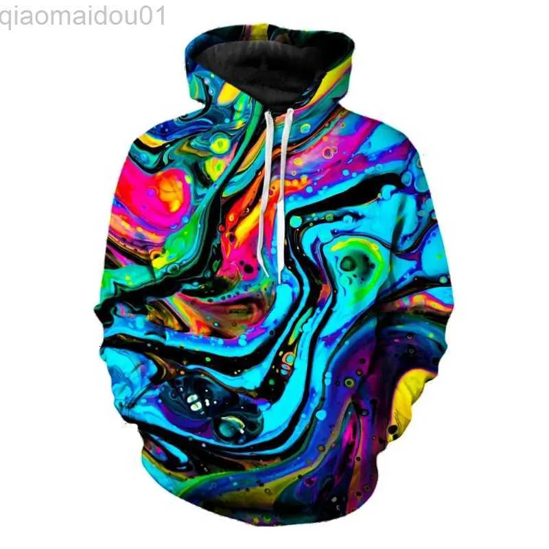 Hoodies voor heren Sweatshirts Hippie Trippy Abstract Psychedelisch Oog 3d Hoodies Lente / Herfst Lange mouw Streetwear Grappig Top Capuchon Mannelijke/vrouwelijke hoodie L230721