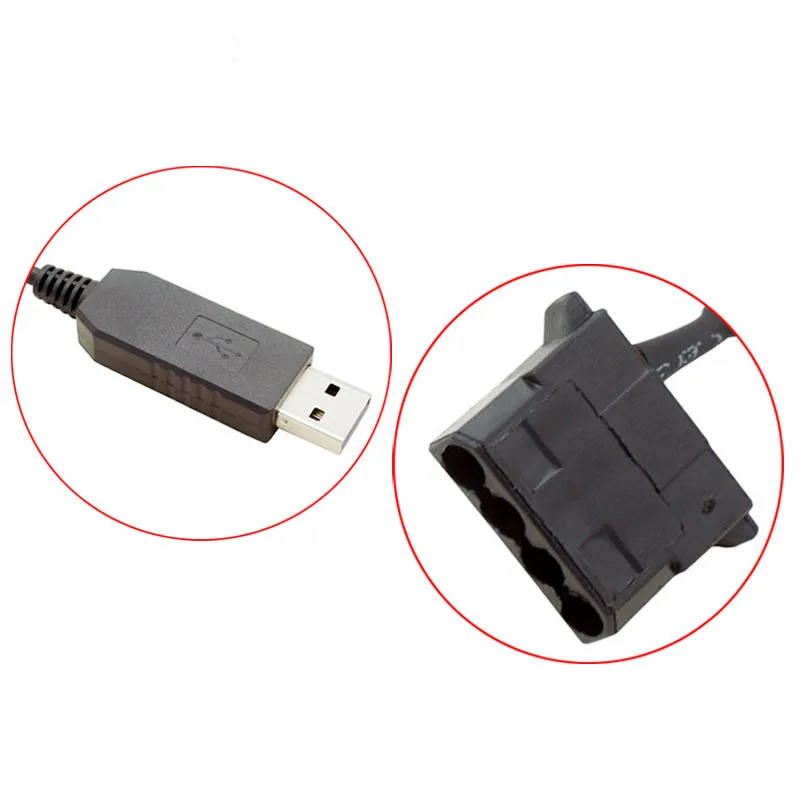 Presa a 4 pin su 5 V USB maschio cavo adattatore USB a 4 pin Molex connettore di alimentazione computer per alloggiamento chassis adattatore Co cavo di collegamento USB a 4 pin