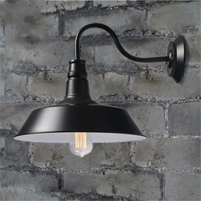 Vintage Idustrial Retro Age Simple Style Barn Wall Lamp Sconce Indoor Outdoors Light pulley B&B restaurant bar lighting corridor a286D