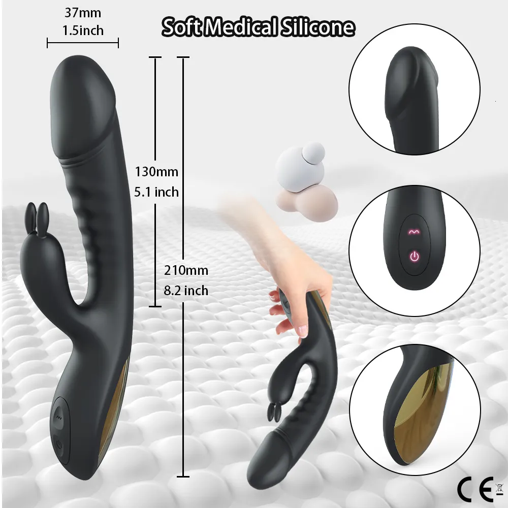 Vibratoren Rabbit-Vibrator für Frauen, leistungsstarker G-Punkt-Klitoris-Stimulator für Frauen, 230720_voghion.com