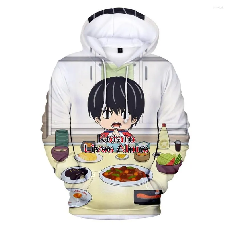 Men's Hoodies Kotaro Lives Alone Anime Women Men 3D Prints Hooded Sweatshirt Fashion Streetwear Pullover Tracksuit