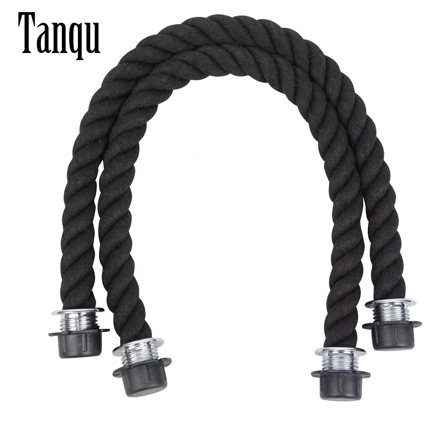 Bag Parts Accessories Tanqu 1 Pair Long Short Black Natural Hemp Rope Handle for O Bag Accesorios Obag Women Handbags Classic Mini EVA Handbags 230721