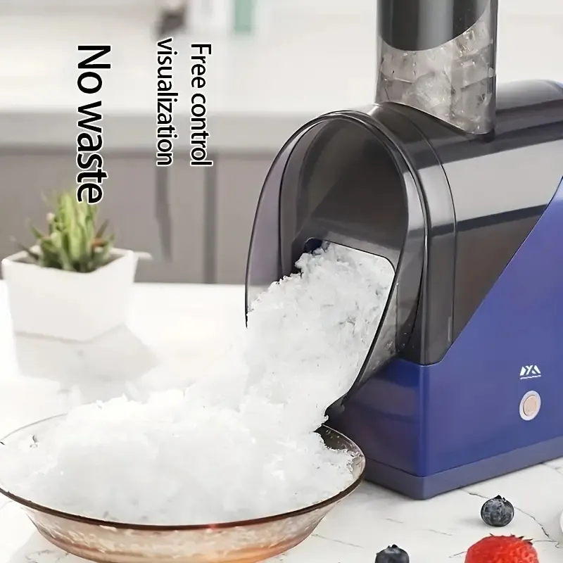 1pc, Ice Cream Machines, Convenient USB Charging Shaved Ice Machine, Household Small Smoothie Machine Milk Tea Ice Breaker, Ice Breaker, Summer Essential