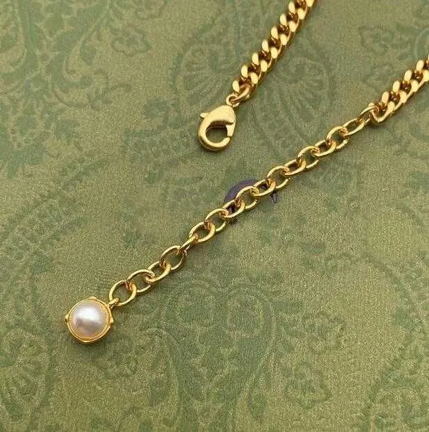 Frauen Designer Halskette Gold Schmuck Blumen Perlen Anhänger Links Kette Sonne Halsketten Titan Brief Muster Mädchen Party_voghion.com