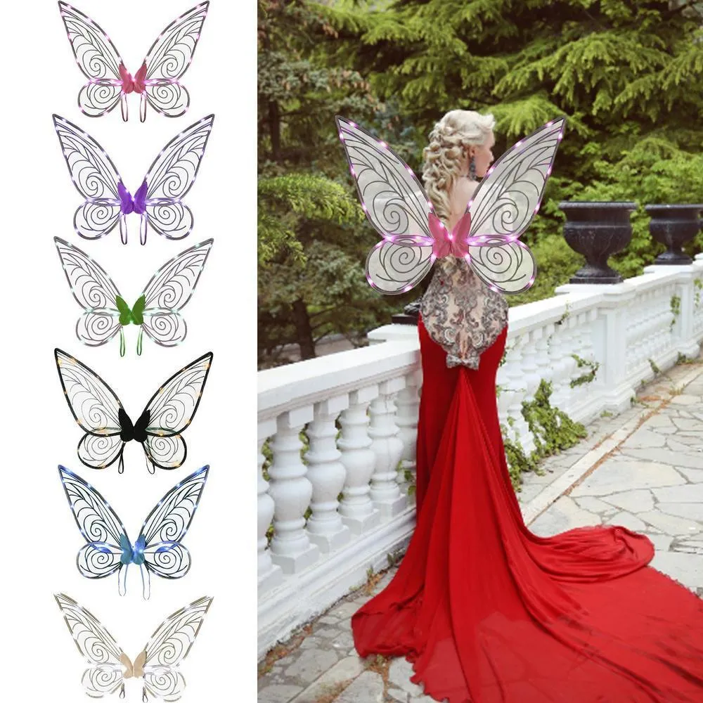 Novità Giochi White Fairy Wings Dress Up Sparkling Sheer Gift For Girls  Butterfly Accessori Halloween Cosplay 230721 Da 18,98 €