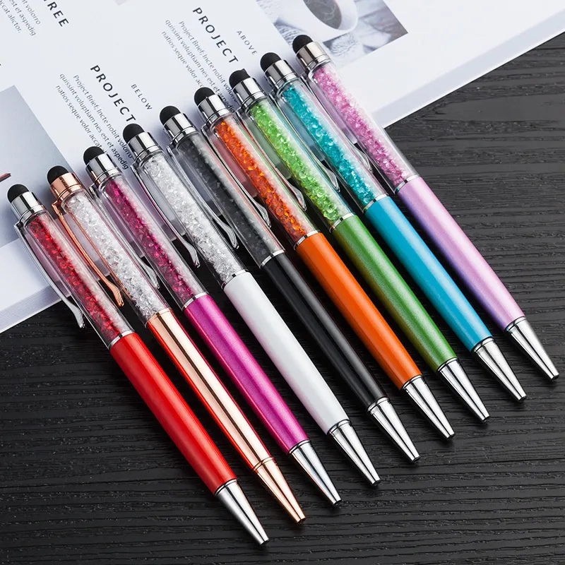 Ballpoint Pen Jonvon Satone 25 PCS Kreatywne obrotowe metalowa piłka Pen Polychrome W stylu metalowym piórem Pi prezentu