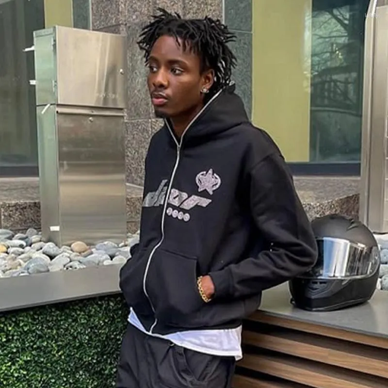 Gothic zip hoodie hot sale