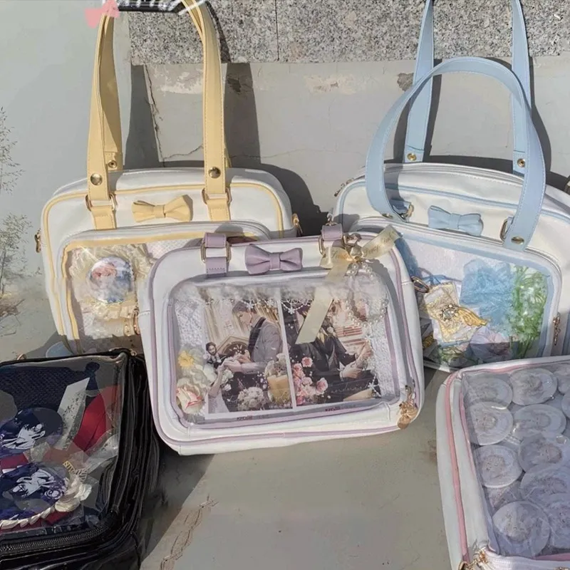 Avondtassen Japanse Korea Style Womens Schouder Grote Capaciteit JK Handtas Transparante Itabag Voor 1825 Jaar Oude Meisjes Anime Fans 230720