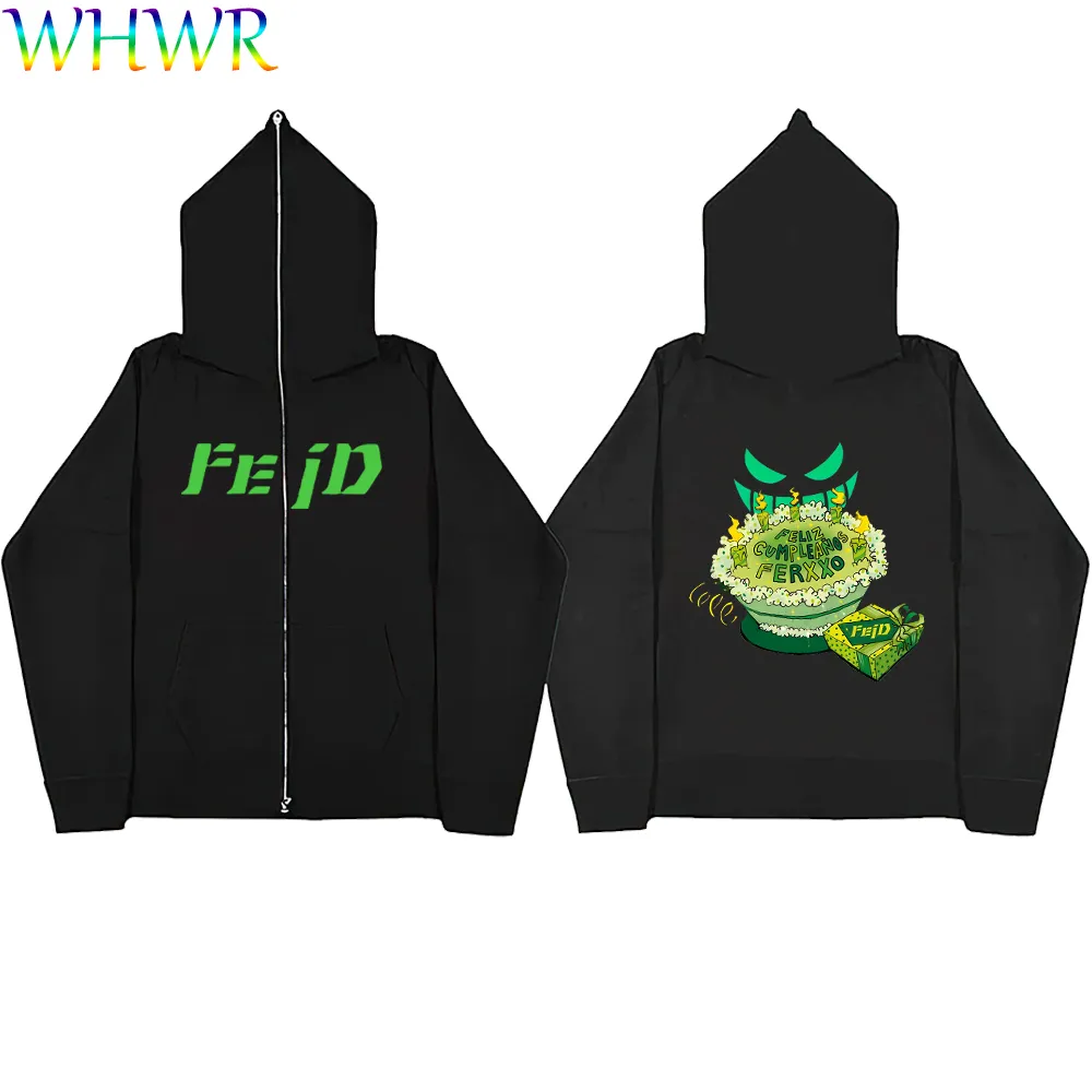 Мужские толстовки толстовок унисекс Feid Ferxxo Jackets