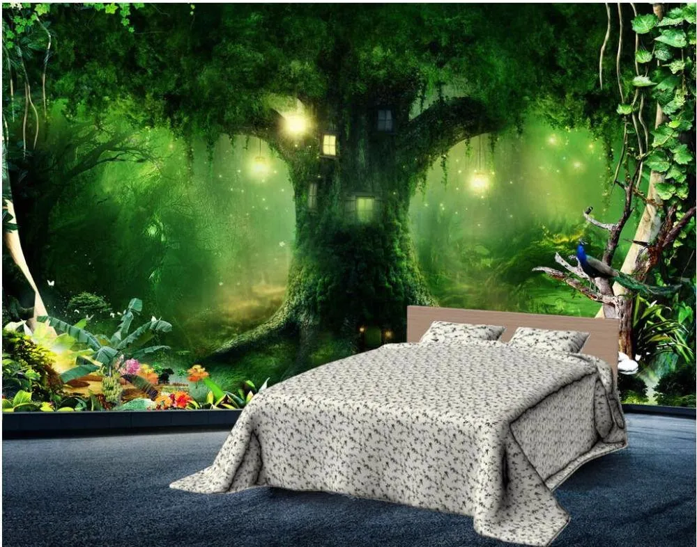 Wallpapers Custom Mural Po 3d Room Wallpaper Beautiful Atmosphere Forest Large Wall Murals For Walls 3 D
