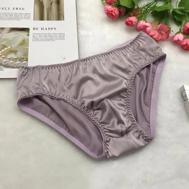 Mens Satin Silky Silk Briefs Womens Solid Color, High Quality