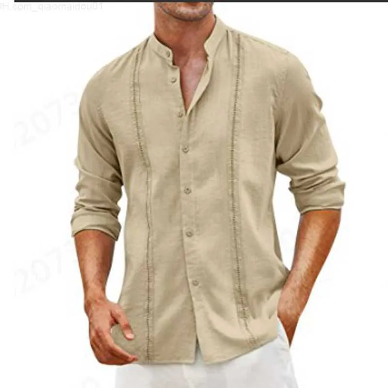 Runcati Mens Long Sleeve Work Shirt Button Down Regular Fit Casual Shirt With Pockets