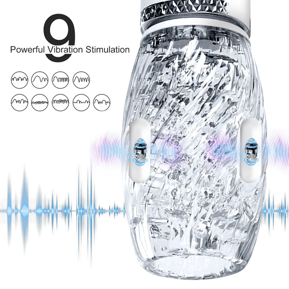 Masturbators Typhoon Automatic Male Masturbator Telescopic Rotation Vibrating Masturbation Cup Sex Toys_voghion.com