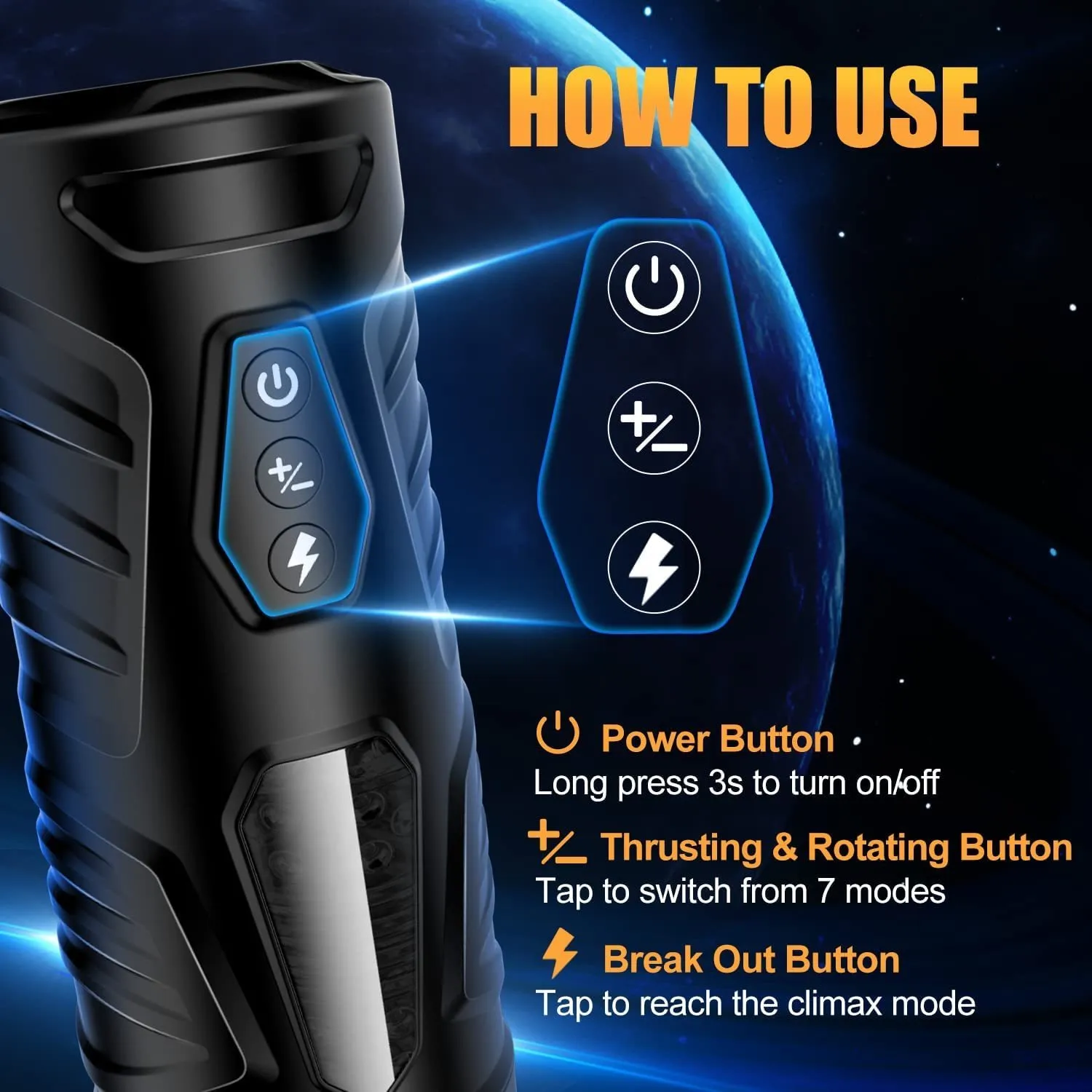 Masturbator Hannibal With Powerful Suction And Rotating Function_voghion.com