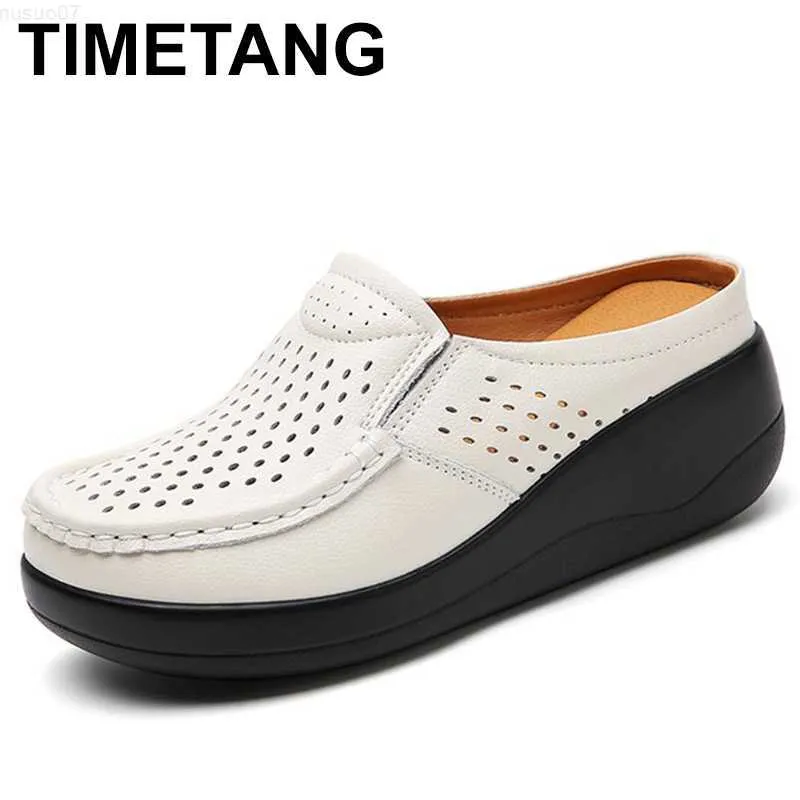 Kleidschuhe 2023 Frühling Herbst Frauen Wohnungen Plattform Loafers Damen Echtes Leder Komfort Keil Mokassins Orthopädische Slip On Freizeitschuhe L230721